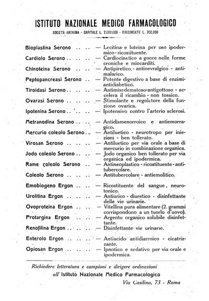 Folia medica periodico trimensile di patologia e clinica medica