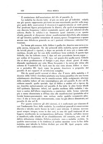 Folia medica periodico trimensile di patologia e clinica medica