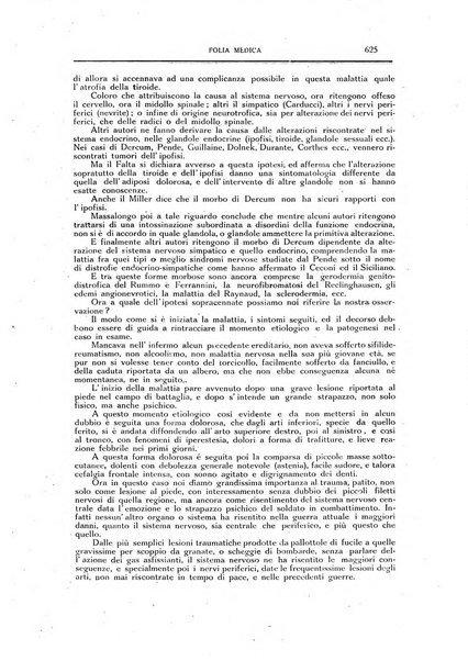 Folia medica periodico trimensile di patologia e clinica medica