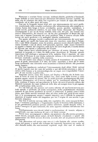 Folia medica periodico trimensile di patologia e clinica medica