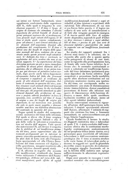 Folia medica periodico trimensile di patologia e clinica medica