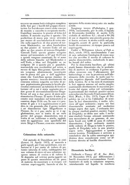 Folia medica periodico trimensile di patologia e clinica medica