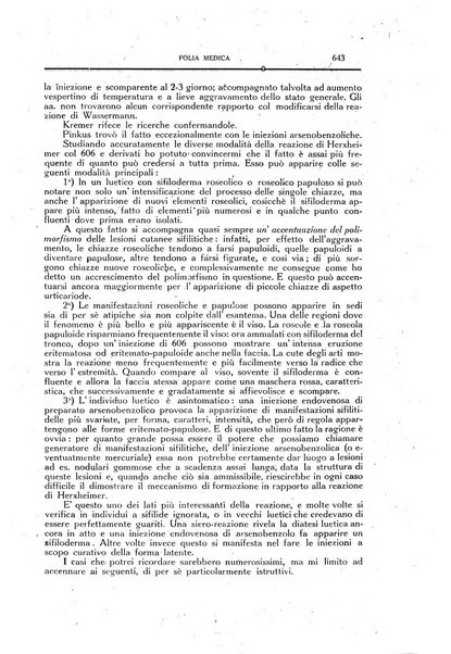 Folia medica periodico trimensile di patologia e clinica medica