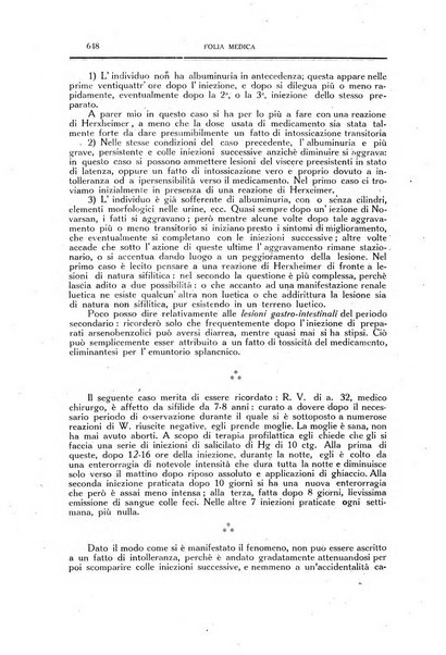 Folia medica periodico trimensile di patologia e clinica medica