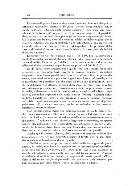 Folia medica periodico trimensile di patologia e clinica medica