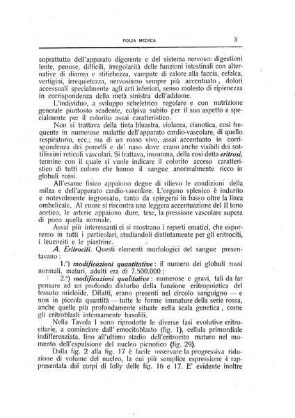 Folia medica periodico trimensile di patologia e clinica medica