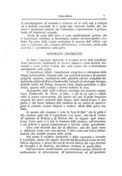 Folia medica periodico trimensile di patologia e clinica medica