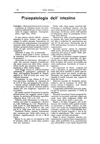 Folia medica periodico trimensile di patologia e clinica medica