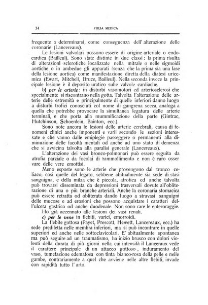 Folia medica periodico trimensile di patologia e clinica medica