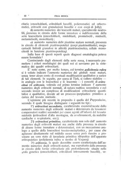 Folia medica periodico trimensile di patologia e clinica medica