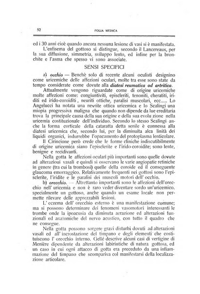 Folia medica periodico trimensile di patologia e clinica medica