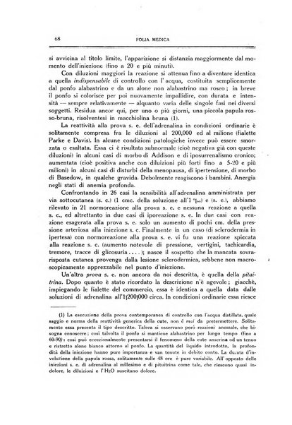 Folia medica periodico trimensile di patologia e clinica medica