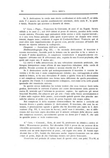 Folia medica periodico trimensile di patologia e clinica medica