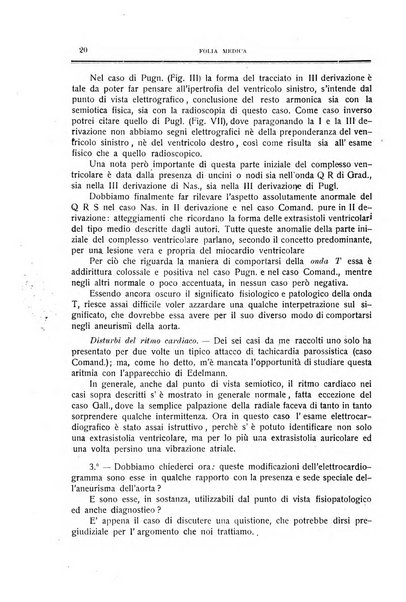 Folia medica periodico trimensile di patologia e clinica medica