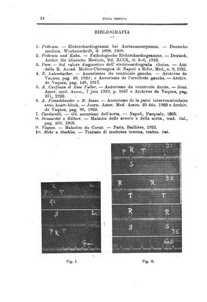 Folia medica periodico trimensile di patologia e clinica medica