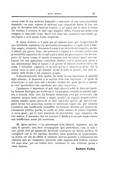 Folia medica periodico trimensile di patologia e clinica medica