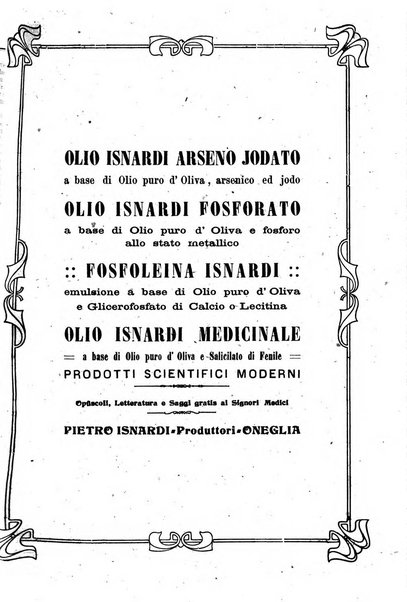 Folia medica periodico trimensile di patologia e clinica medica