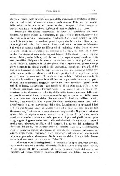 Folia medica periodico trimensile di patologia e clinica medica