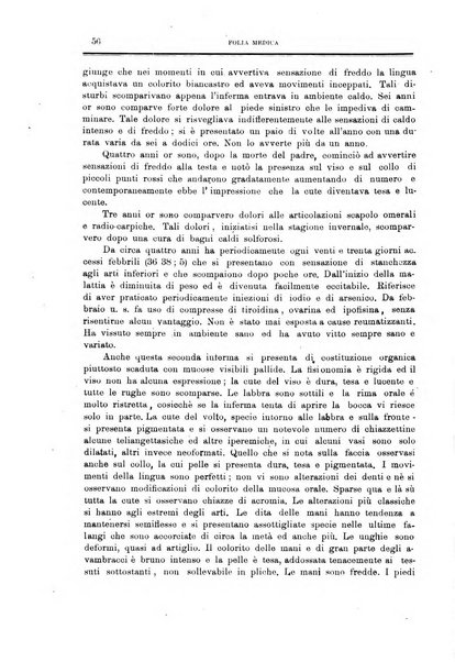 Folia medica periodico trimensile di patologia e clinica medica