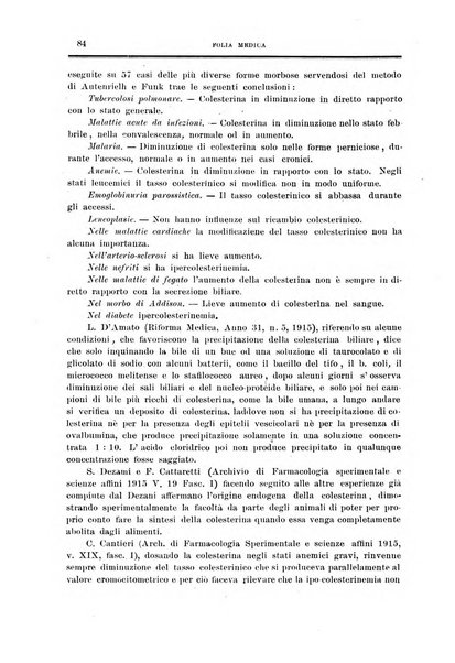 Folia medica periodico trimensile di patologia e clinica medica