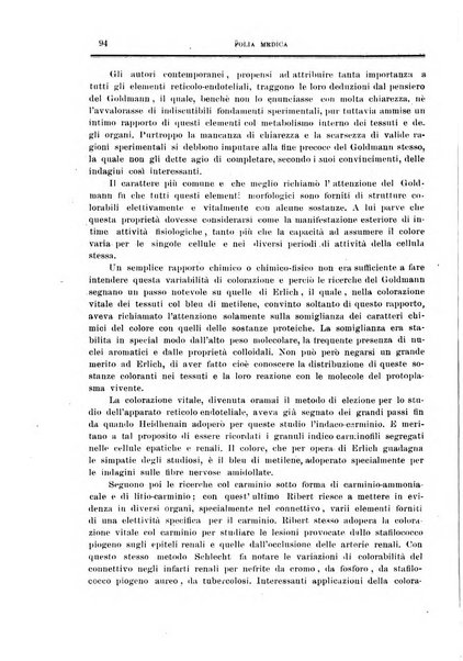 Folia medica periodico trimensile di patologia e clinica medica