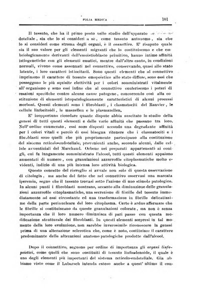 Folia medica periodico trimensile di patologia e clinica medica