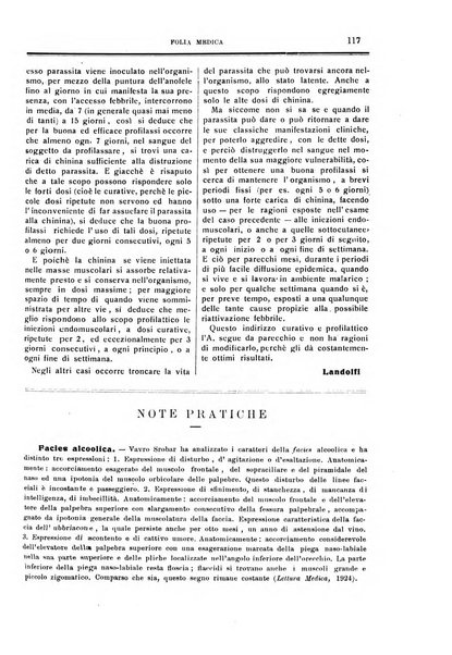 Folia medica periodico trimensile di patologia e clinica medica