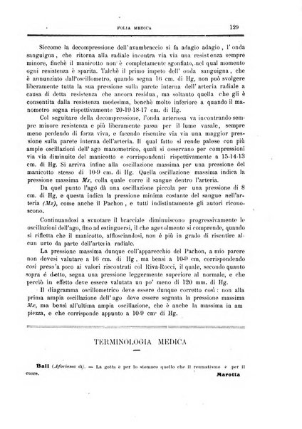 Folia medica periodico trimensile di patologia e clinica medica