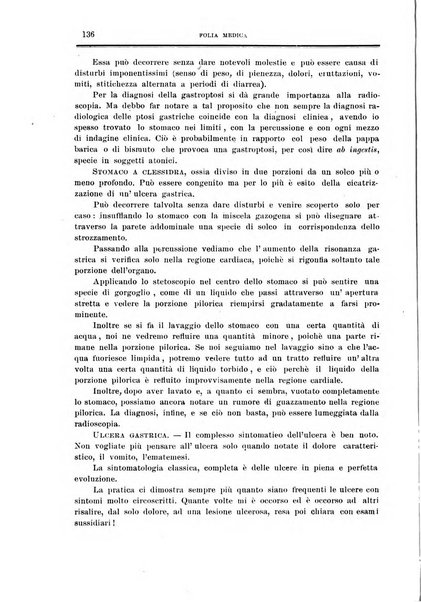 Folia medica periodico trimensile di patologia e clinica medica