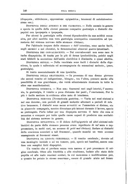 Folia medica periodico trimensile di patologia e clinica medica