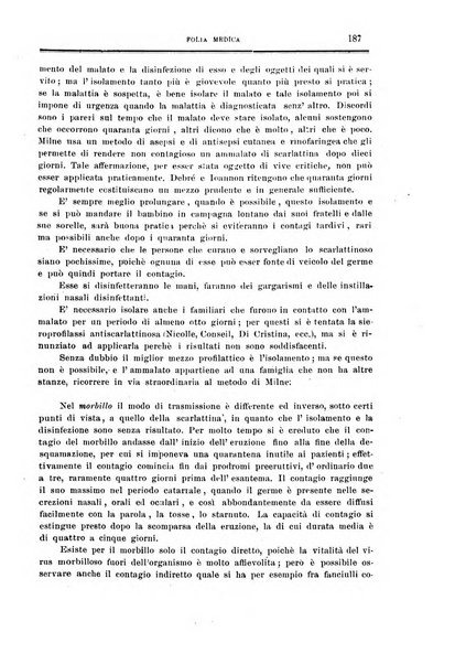 Folia medica periodico trimensile di patologia e clinica medica