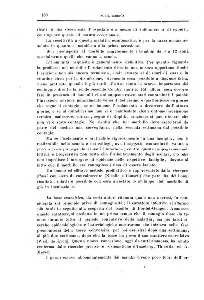 Folia medica periodico trimensile di patologia e clinica medica