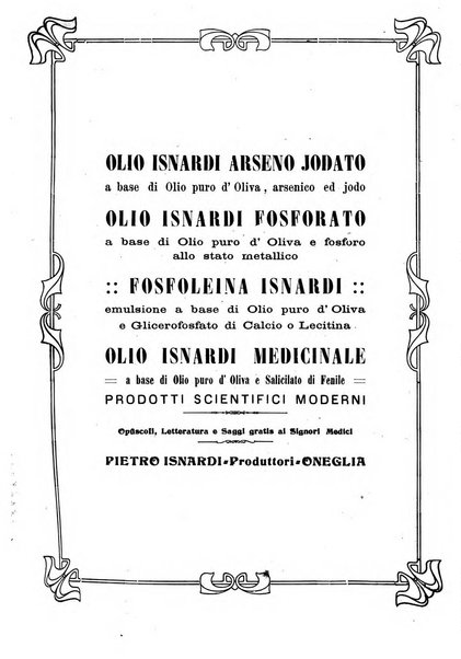 Folia medica periodico trimensile di patologia e clinica medica