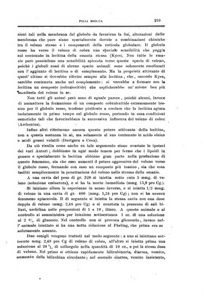 Folia medica periodico trimensile di patologia e clinica medica