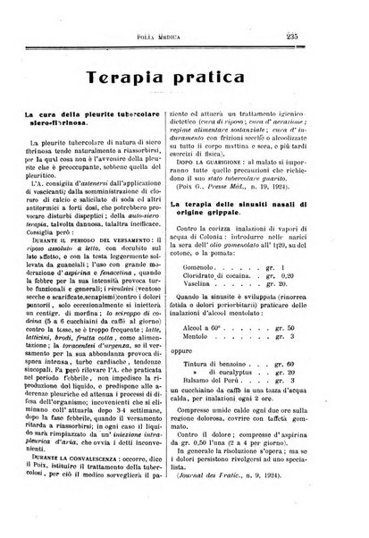 Folia medica periodico trimensile di patologia e clinica medica