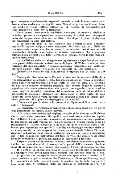 Folia medica periodico trimensile di patologia e clinica medica