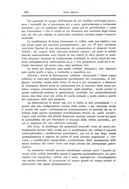 Folia medica periodico trimensile di patologia e clinica medica