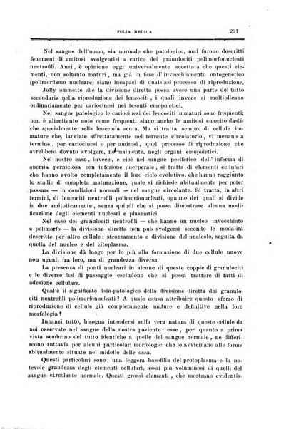 Folia medica periodico trimensile di patologia e clinica medica