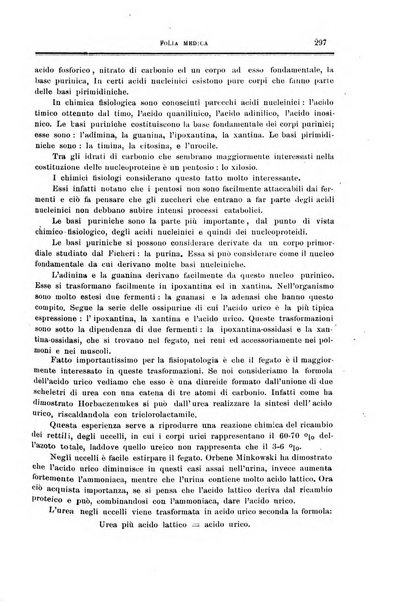 Folia medica periodico trimensile di patologia e clinica medica