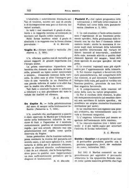 Folia medica periodico trimensile di patologia e clinica medica