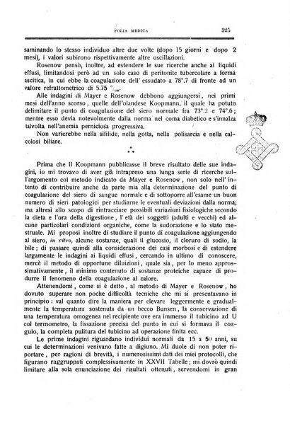 Folia medica periodico trimensile di patologia e clinica medica