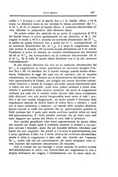 Folia medica periodico trimensile di patologia e clinica medica