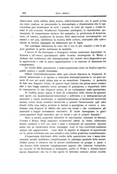 Folia medica periodico trimensile di patologia e clinica medica