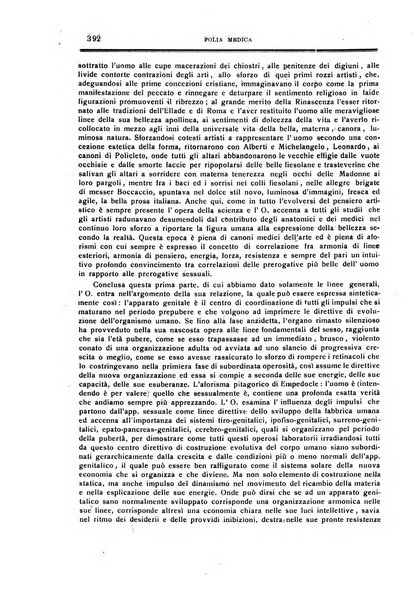 Folia medica periodico trimensile di patologia e clinica medica