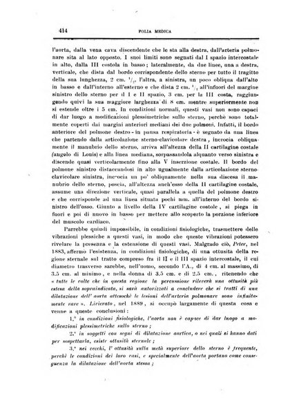 Folia medica periodico trimensile di patologia e clinica medica