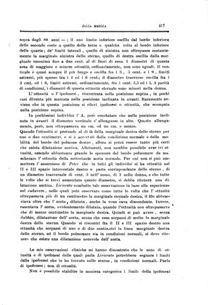 Folia medica periodico trimensile di patologia e clinica medica