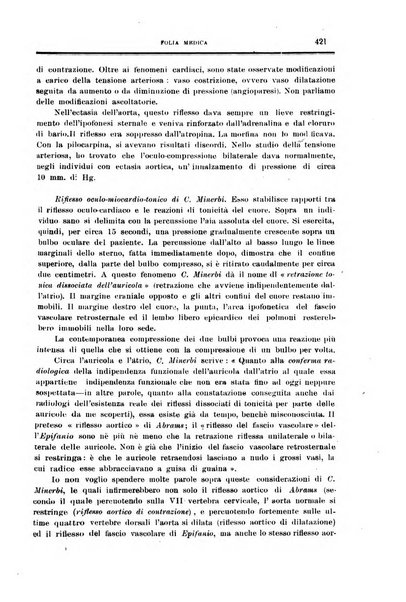 Folia medica periodico trimensile di patologia e clinica medica