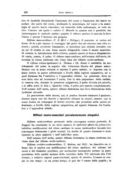 Folia medica periodico trimensile di patologia e clinica medica