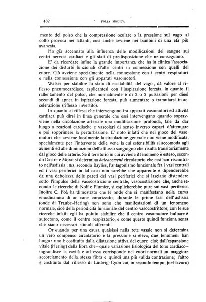 Folia medica periodico trimensile di patologia e clinica medica