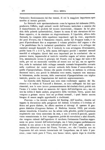 Folia medica periodico trimensile di patologia e clinica medica